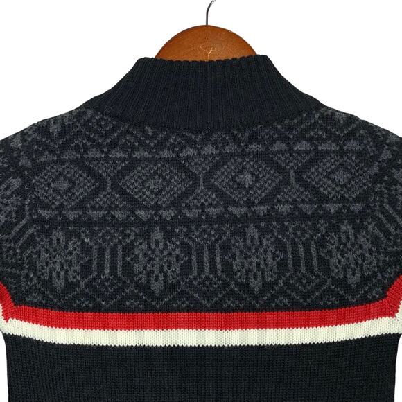 Peek Sweater Grey Black Pullover Wool Blend Boys M 6-7 - Picture 4 of 5